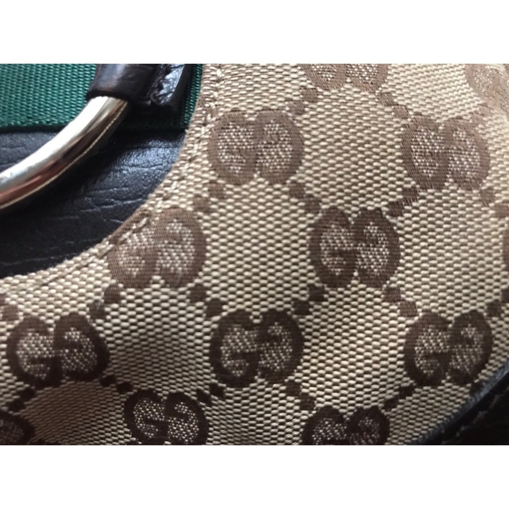 Authentic Gucci Canvas Hasler Horsebit Hobo bag - Picture 7 of 7